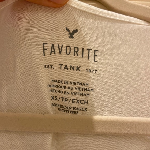 Bnwt american eagle favorite white tank top slub basic - Picture 7 of 10